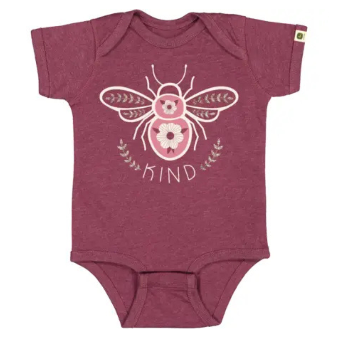 John Deere 'Bee Kind' Baby Grow