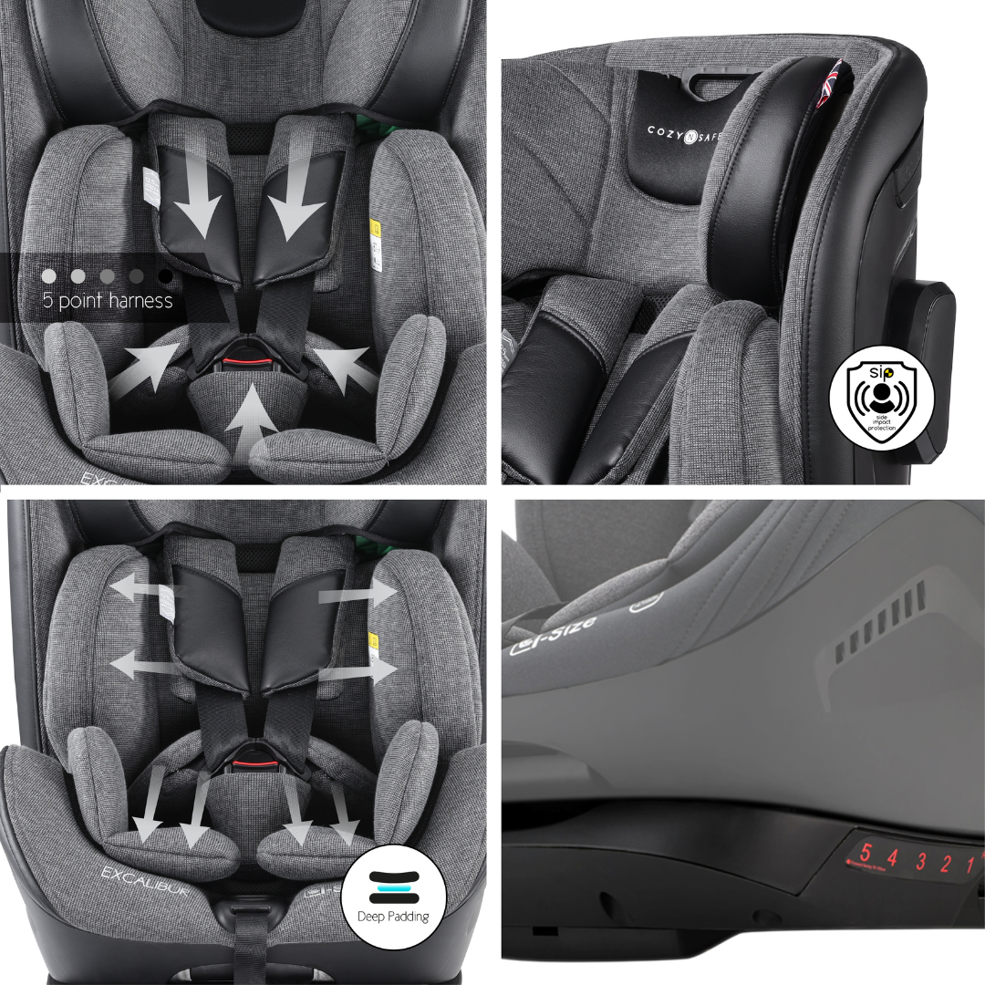 Excalibur Extended Harnessed i-Size Car Seat
