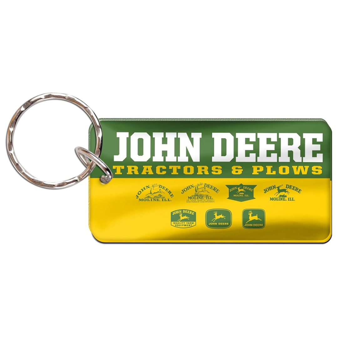 John Deere Vintage Rectangle Key Ring