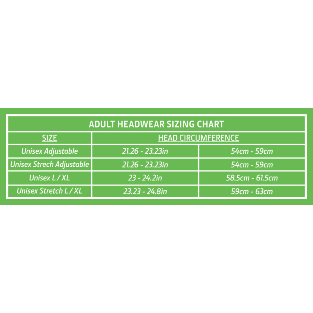 John Deere Adult Cap- Size Chart