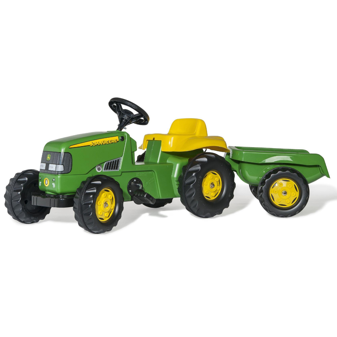 CB Baby RollyKids John Deere Pedal Tractor with Trailer