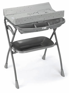 Volare Baby Bath and changing station in dark grey - Italian designed and sold in South Africa, Safe and Comfortable Bathing Solution