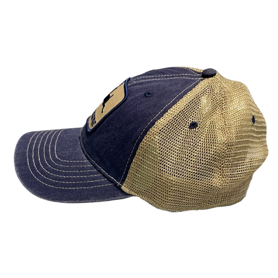 John Deere Denim and Soft Brown Mesh Cap- Adult