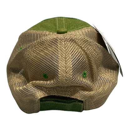John Deere Washed Green and Soft Brown Mesh Cap- Adult