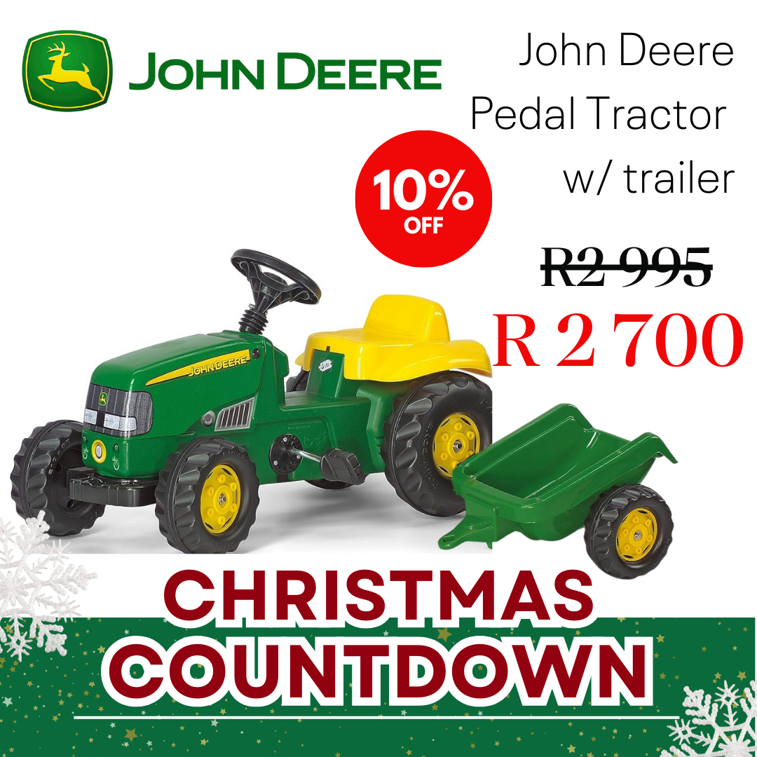 John Deere Pedal Tractor with Trailer