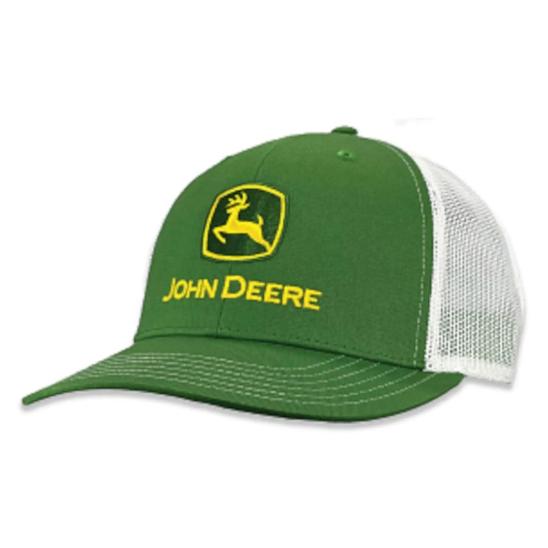 John Deere Green and White Mesh Cap - Adult