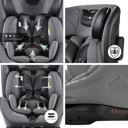 Excalibur Extended Harnessed i-Size Car Seat