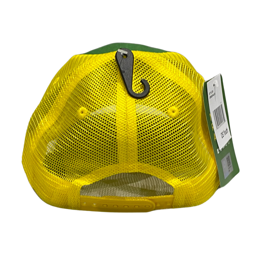 John Deere Green & Yellow Mesh Cap - Kids