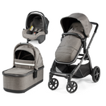 Load image into Gallery viewer, Display Unit YPSI SLK Modular System- City Grey. The YPSI chassis with eco-leather handlebar and Soft-Ride wheels, Toddler Pop-Up seat with foot muff, YPSI Bassinet, Primo Viaggio SLK Infant car seat. 1 year service warranty. Available from CB Baby South Africa.
