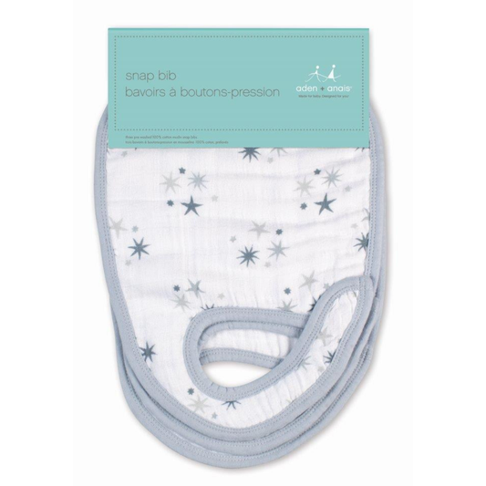 Aden+Anais 3 Pack Snap Bibs- Twinkle