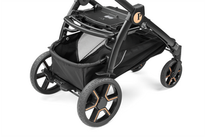 Peg Perego Book SLK Modular 3 in 1 travel system - Includes infant car seat, bassinet, toddler seat, nappy bag, and foot muff. Maneuverable on various surfaces. Available in South Africa with CB Baby.