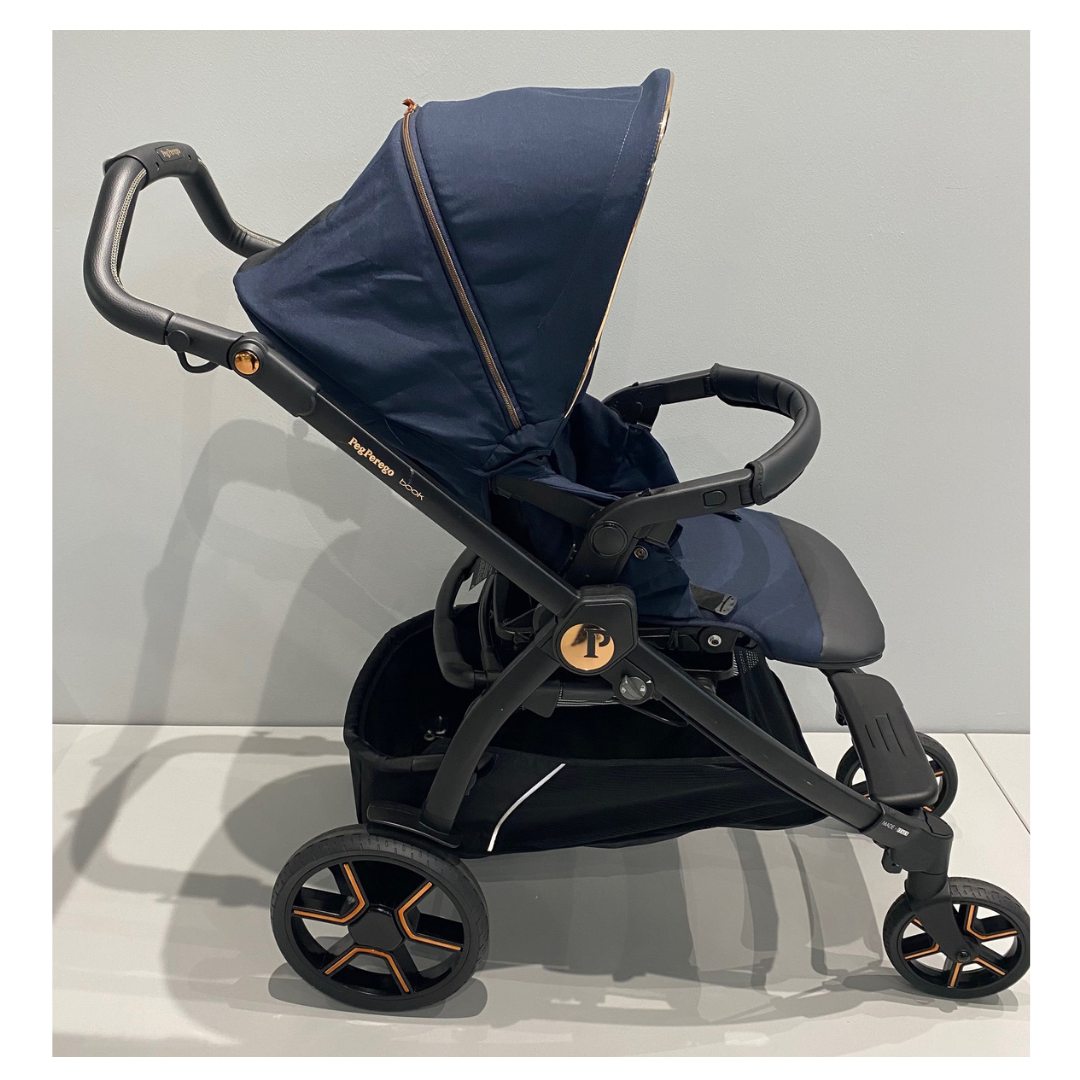 Book Stroller - Blue Shine - Side-View