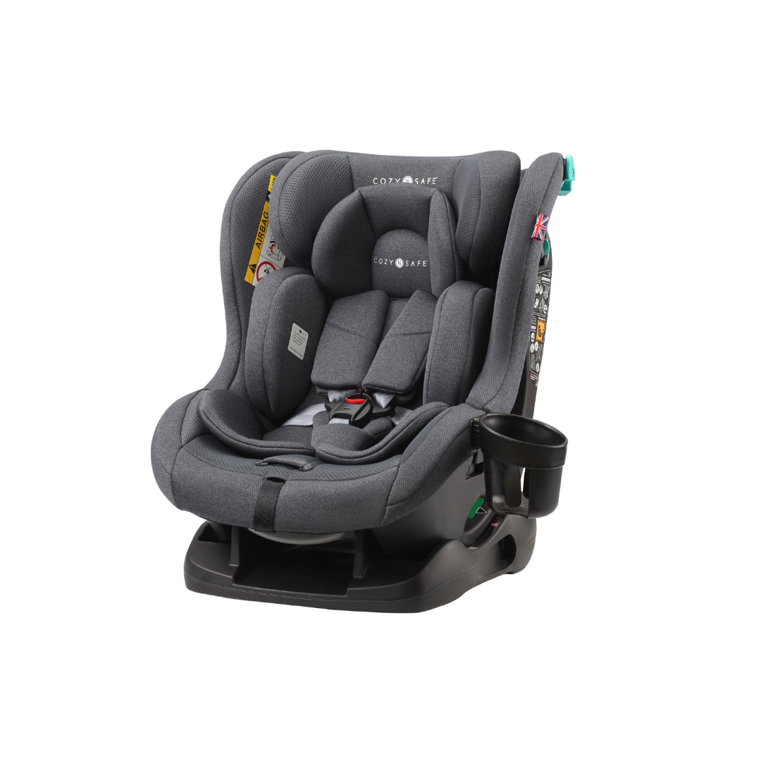 Cozy N Safe Fitzroy+ multi-stage car seat South Africa — seatbelt-fit i-Size seat from birth to 12 years, no ISOFIX required
