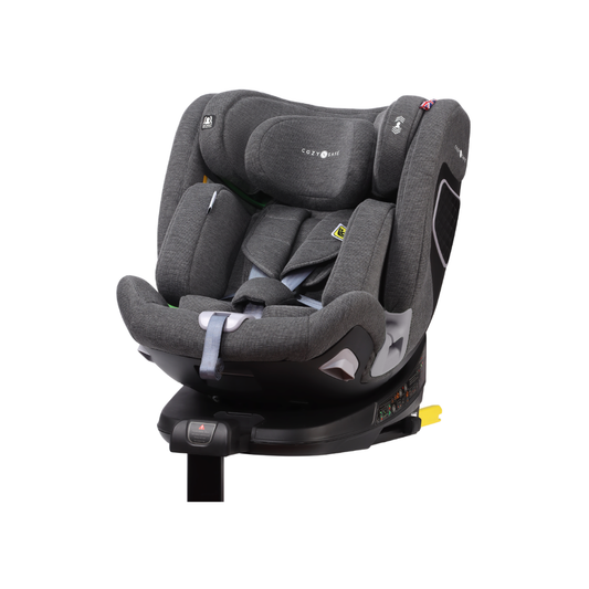 Cozy N Safe Omega 360 rotating multi-stage car seat South Africa — i-Size from birth to 12 years with ISOFIX and support leg