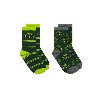 John Deere Kids Cotton Crew Socks- 2 Pack