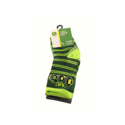 John Deere Kids Cotton Crew Socks- 2 Pack