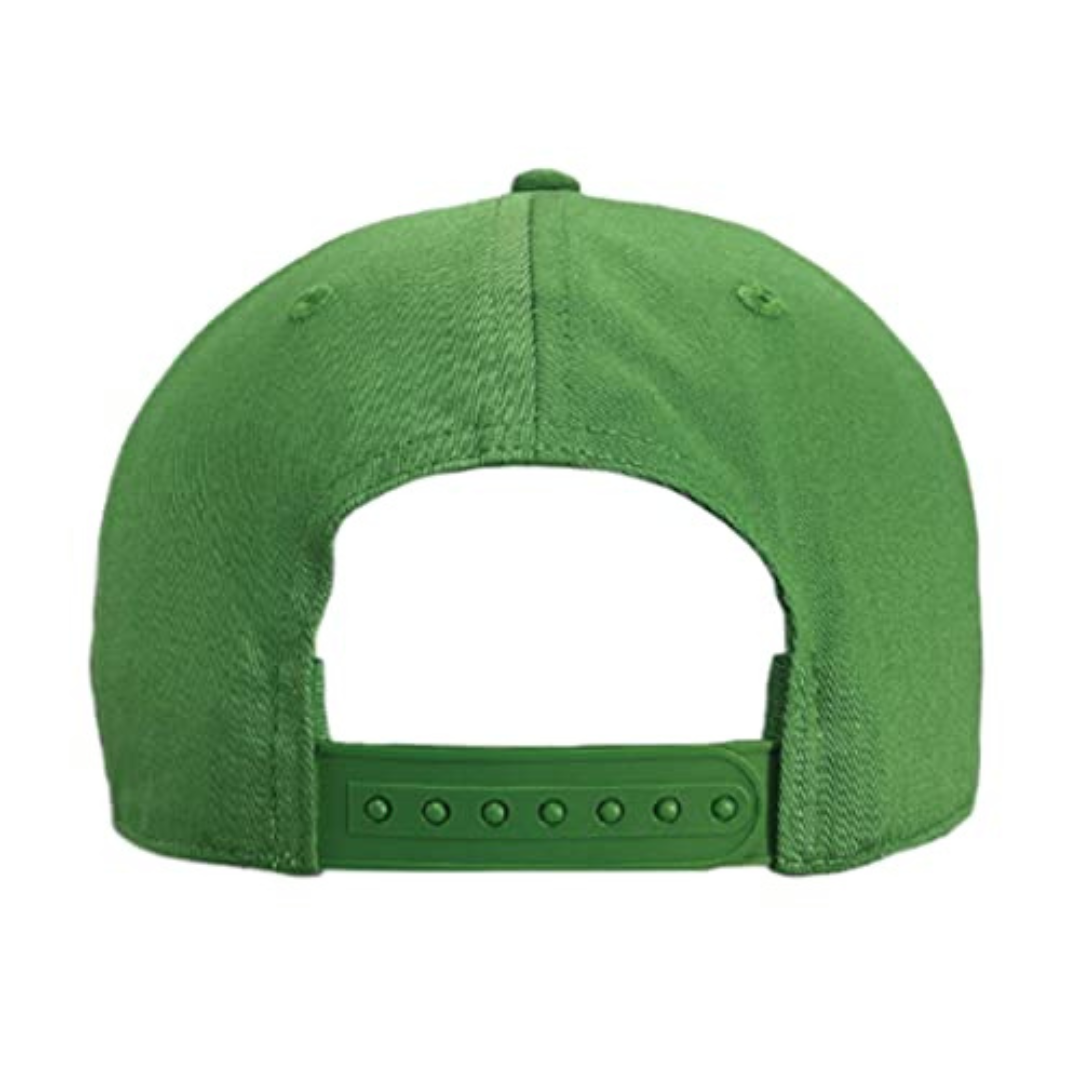 Green cap on a white background