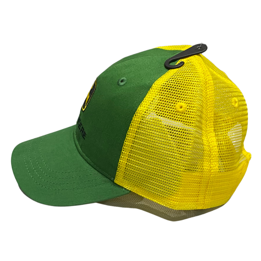 John Deere Green & Yellow Mesh Cap - Kids