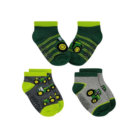 John Deere Kids Cotton Socks- 3 Pack