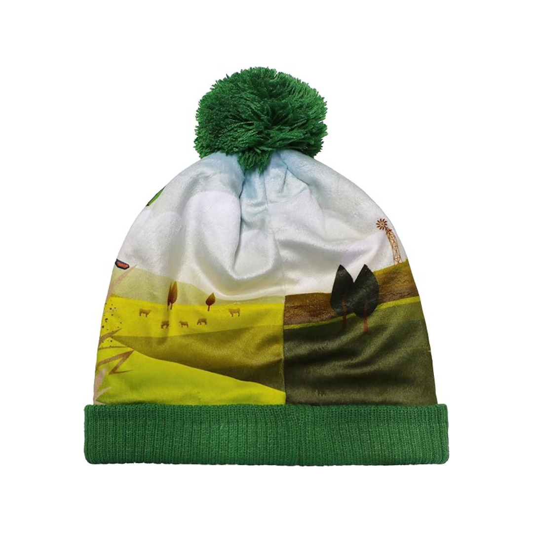 John Deere Tractor Toddler Beanie Back