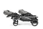 Load image into Gallery viewer, Peg Perego Duette Piroet tandem twin stroller in Mercury color. Includes high-performance frame and two toddler Pop-Up seats with foot muff and 2 Primo Viaggio SLK Infant Car Seats. Available in South Africa through CB Baby.
