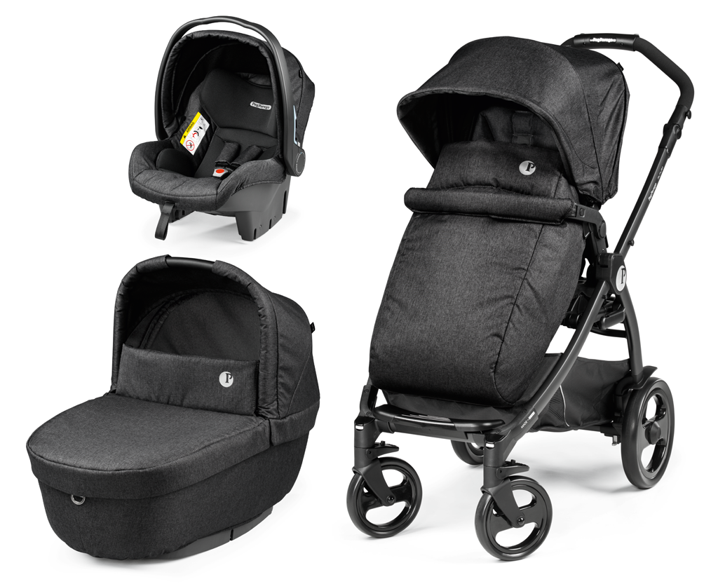 Peg Perego Futura Modular System - Centralized Handlebar, Reversible Pram Seat, Bassinet, and Car Seat all in one. Available in South Africa with CB Baby.