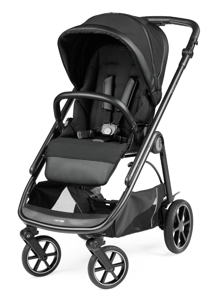 Peg Perego Veloce SLK Modular 4 in 1 travel system - Includes infant car seat, bassinet, toddler stroller seat, nappy bag, foot muff and bassinet stand. Maneuverable on various surfaces. Available in South Africa with CB Baby.