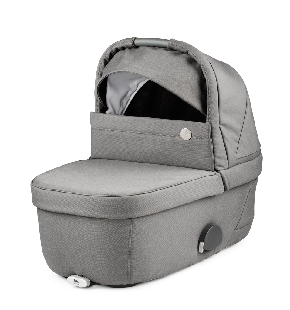 Peg Perego Vivace SLK Modular 4 in 1 travel system - Includes infant car seat, bassinet, toddler stroller seat, nappy bag, foot muff and bassinet stand. Maneuverable on various surfaces. Available in South Africa with CB Baby.