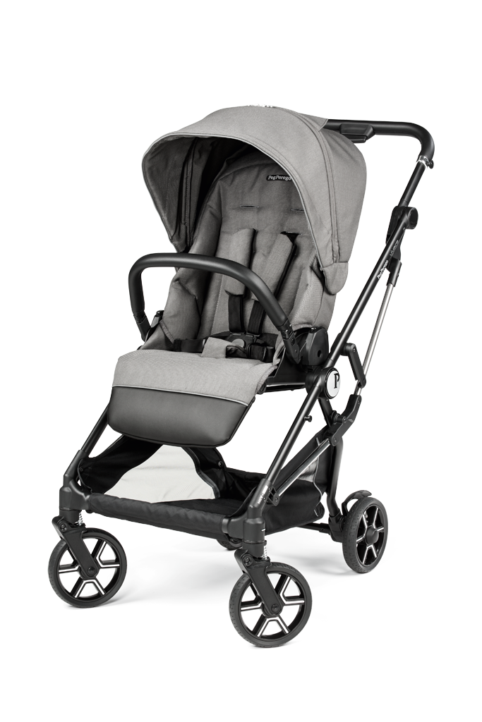 Peg Perego Vivace SLK Modular 4 in 1 travel system - Includes infant car seat, bassinet, toddler stroller seat, nappy bag, foot muff and bassinet stand. Maneuverable on various surfaces. Available in South Africa with CB Baby.