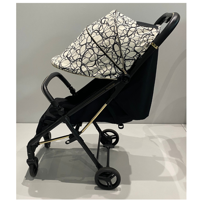 Selfie Stroller - Graphic Gold  - Side Open Hood