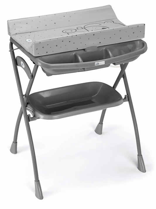 Volare Baby Bath and changing station in dark grey - Italian designed and sold in South Africa, Safe and Comfortable Bathing Solution