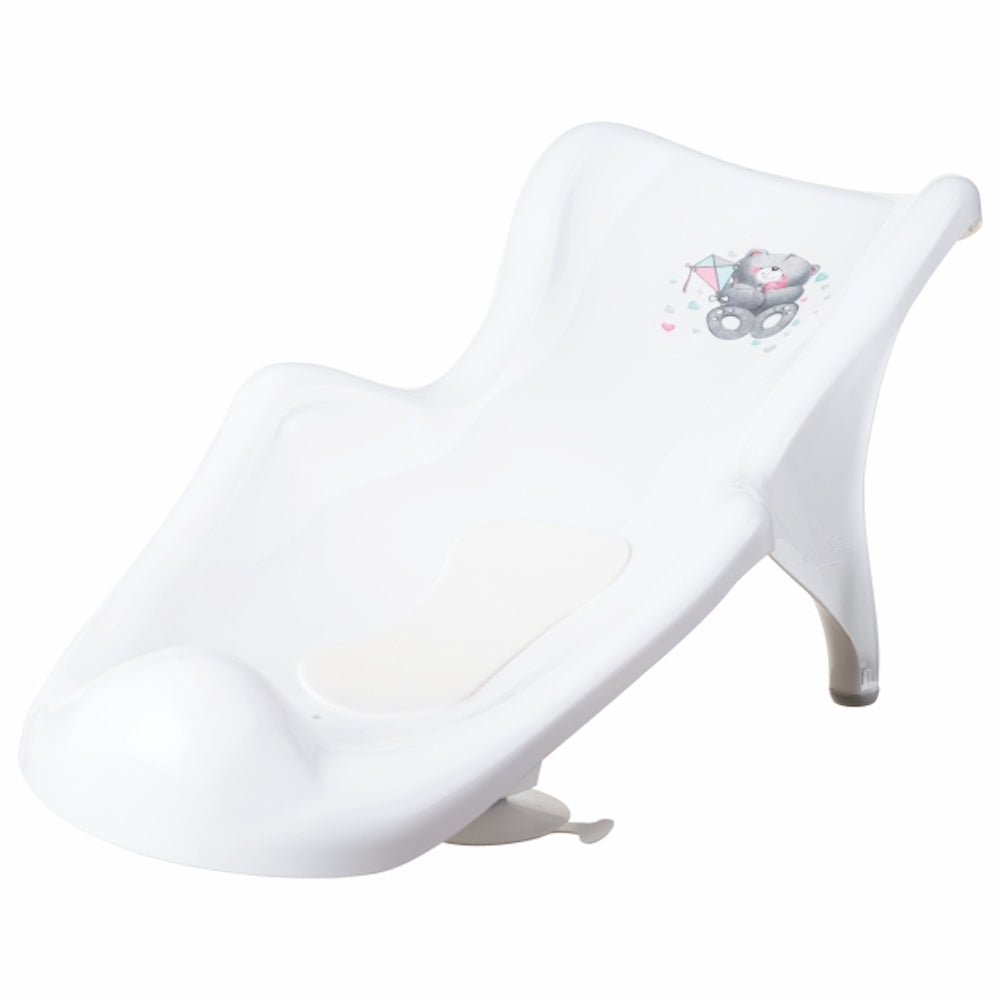 Newborn Bath Support Bear in white - Ergonomic Design for Safe Bathing in South Africa