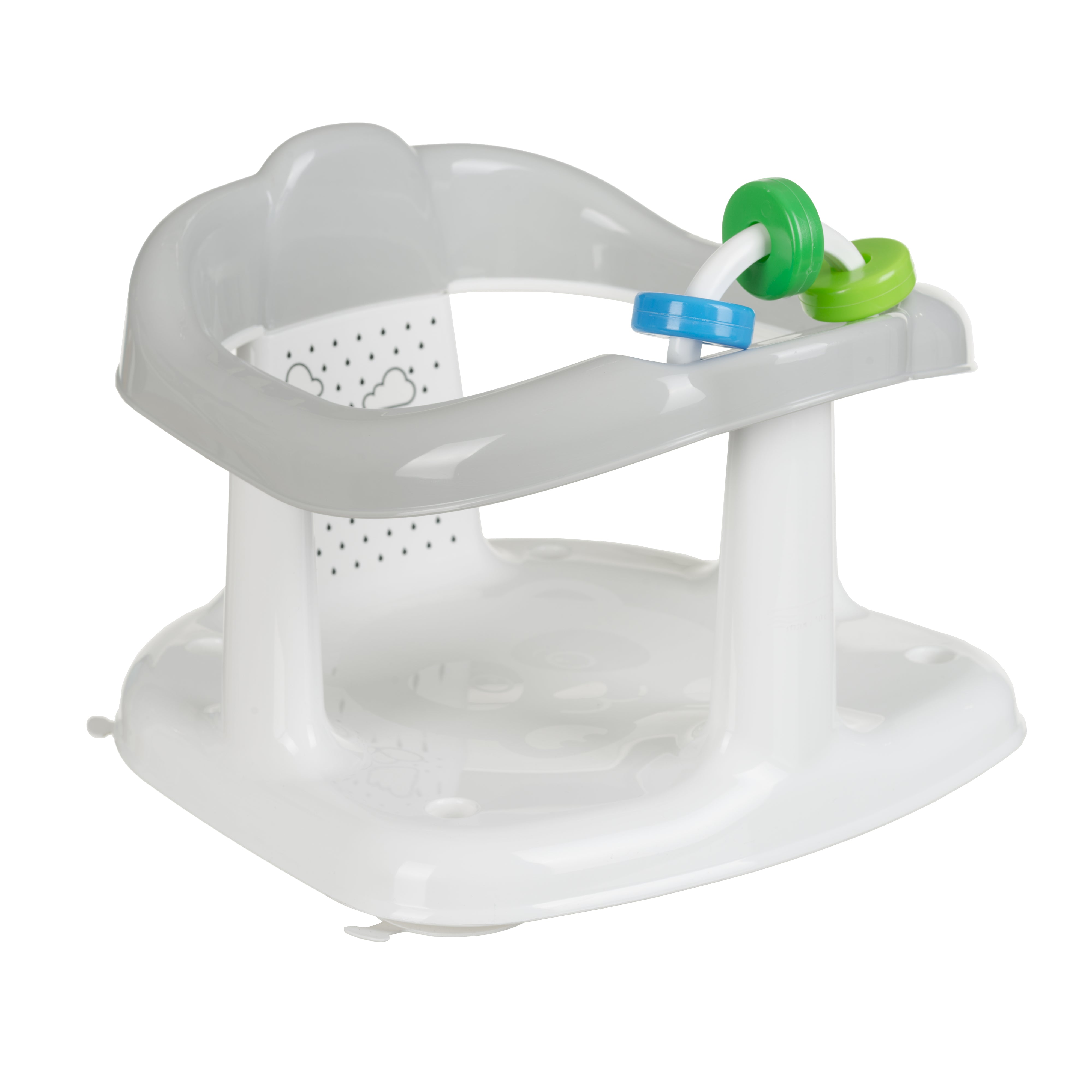 Euro Baby PANDA bath ring with toys - ergonomic design, suction cup stability, and colorful wheel toy, perfect for babies 7 months and up. Available in South Africa with CB Baby.