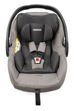 Load image into Gallery viewer, Peg Perego Book SLK Modular 3 in 1 travel system - Includes infant car seat, bassinet, toddler seat, nappy bag, and foot muff. Maneuverable on various surfaces. Available in South Africa with CB Baby.
