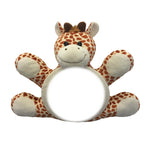Load image into Gallery viewer, Plush Rearview Giraffe Mirror for Baby Car Seats - Colorful Animal Shapes for Entertainment and Safety - A Carina Baby product in South Africa
